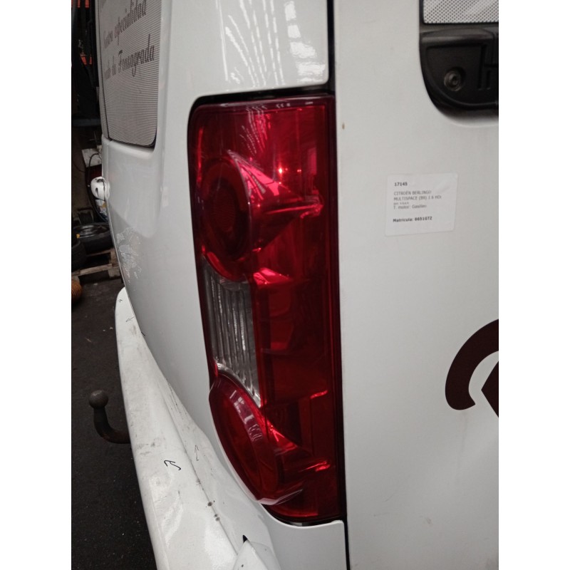 Recambio de piloto trasero derecho para citroën berlingo furgoneta/monovolumen (b9) 1.6 hdi 75 referencia OEM IAM   