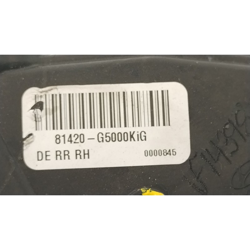 Recambio de cerradura puerta trasera derecha para kia niro (de) 1.6 gdi hybrid referencia OEM IAM 81420G5000 81420G5000KiG 