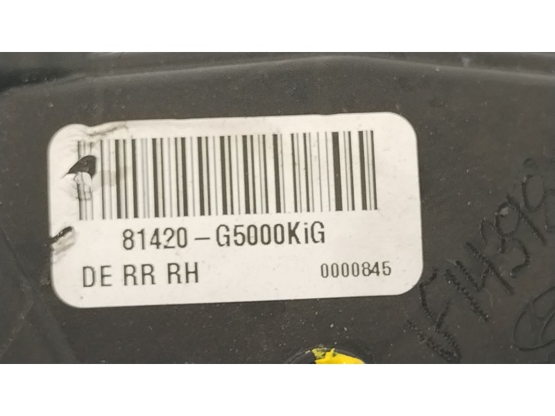 Recambio de cerradura puerta trasera derecha para kia niro (de) 1.6 gdi hybrid referencia OEM IAM 81420G5000 81420G5000KiG 
