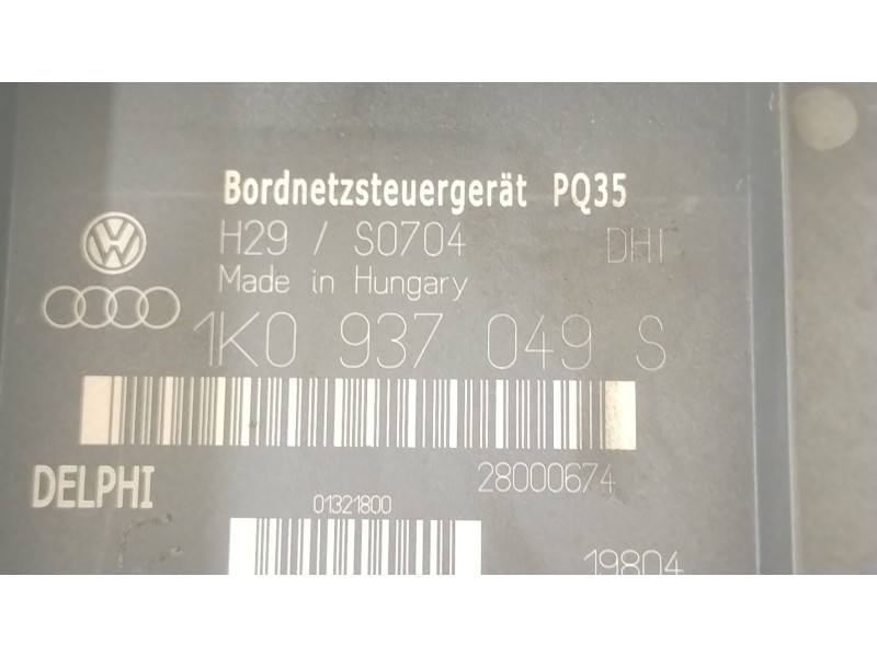 Recambio de caja reles / fusibles para volkswagen golf v (1k1) 1.6 fsi referencia OEM IAM 1K0937049S 28000674 