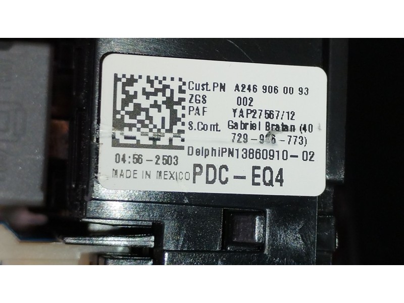 Recambio de caja reles / fusibles para mercedes-benz clase a (w176) a 200 (176.043) referencia OEM IAM A2469060093  