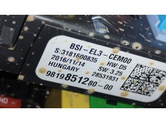 Recambio de caja reles / fusibles para citroën jumpy iii furgoneta (v_) 1.6 bluehdi 95 referencia OEM IAM 9819851280   2