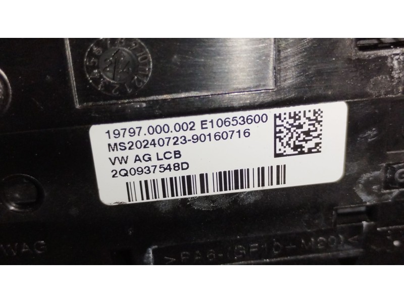 Recambio de caja reles / fusibles para volkswagen t-cross (c11, d31) 1.0 tsi referencia OEM IAM 2Q0937548D  