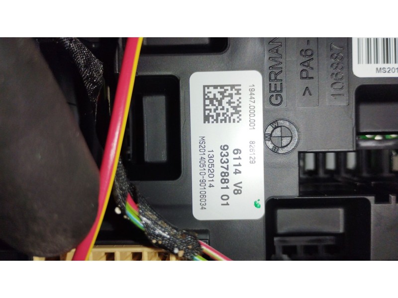 Recambio de caja reles / fusibles para bmw 1 (f20) 116 d referencia OEM IAM 9337881 MS20140510 