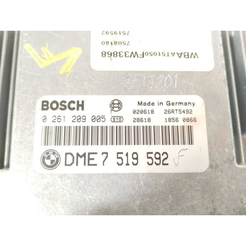 Recambio de centralita motor uce para bmw 3 compact (e46) 316 ti referencia OEM IAM DME7519592 0261209005 7522605