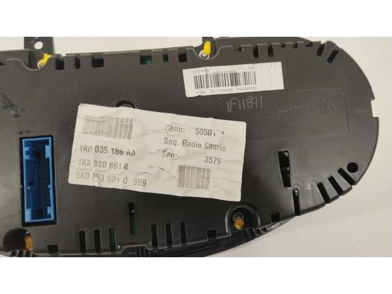 Recambio de cuadro instrumentos para volkswagen scirocco (137) 1.4 tsi (118kw) referencia OEM IAM 1K8920861B 1K0035186AA 5K09535