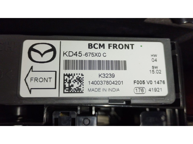 Recambio de caja reles / fusibles para mazda 3 (bm, bn) 2.2 d referencia OEM IAM KD45675X0C  
