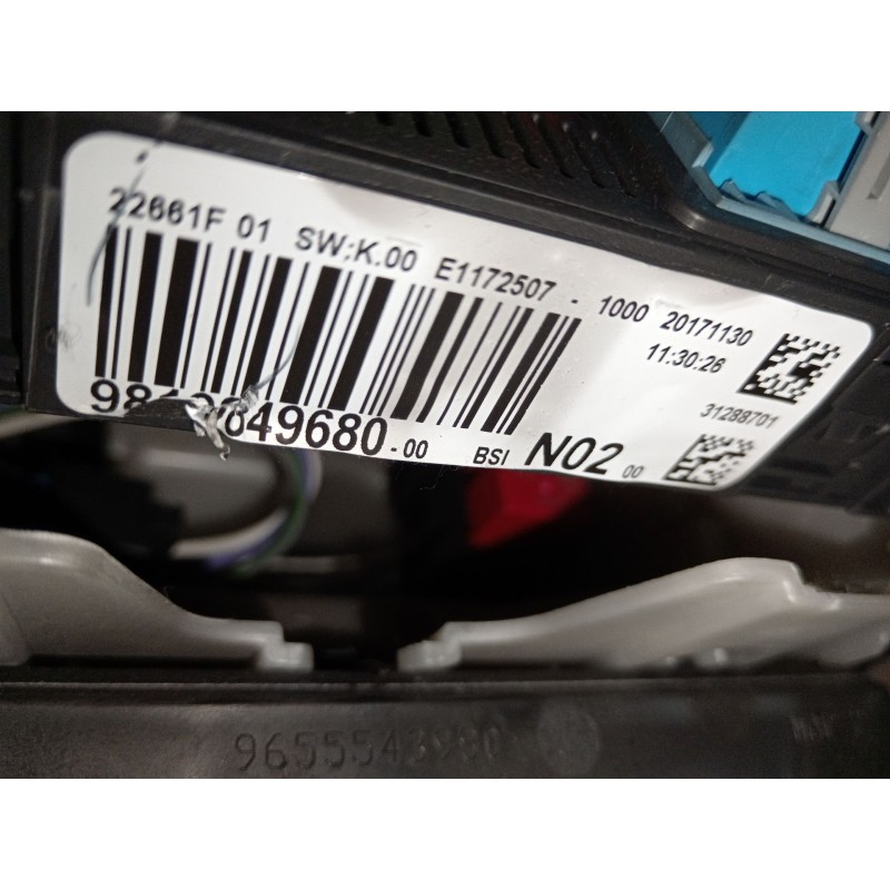 Recambio de caja reles / fusibles para citroën c-elysee (dd_) 1.6 bluehdi 100 referencia OEM IAM 9819849680  