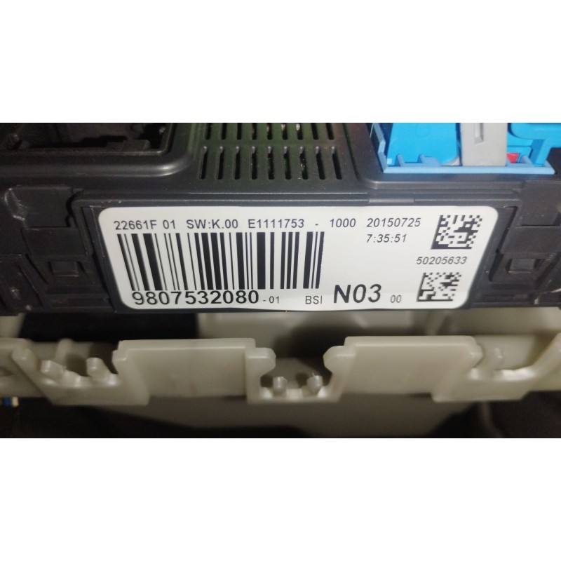 Recambio de caja reles / fusibles para peugeot 208 i (ca_, cc_) 1.2 puretech 82 referencia OEM IAM 9807532080  