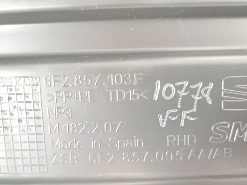 Recambio de guantera para seat ibiza (kj1) fr referencia OEM IAM 6F2857103F  