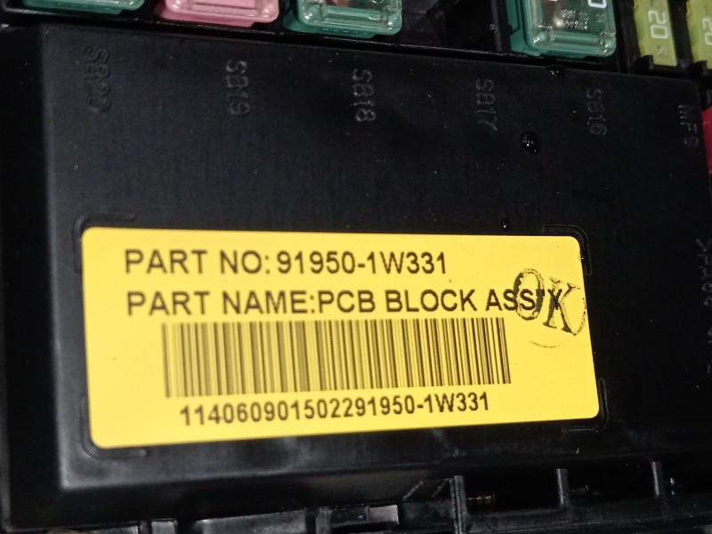 Recambio de caja reles / fusibles para kia rio iii (ub) 1.25 cvvt referencia OEM IAM 919501W331  