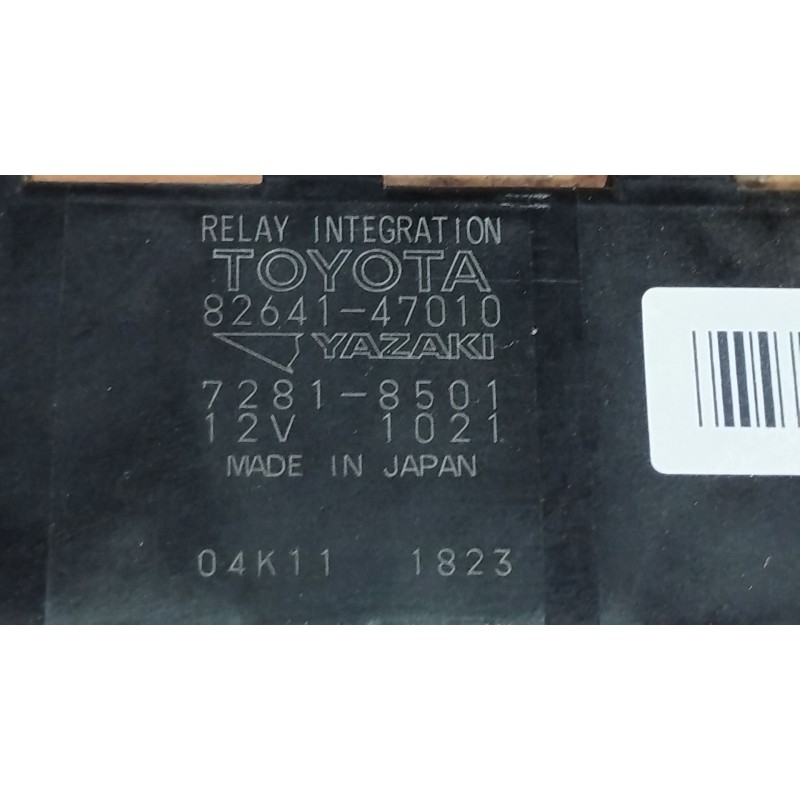 Recambio de caja reles / fusibles para toyota prius liftback (_w2_) 1.5 hybrid (nhw20_) referencia OEM IAM 8264147010  72818501