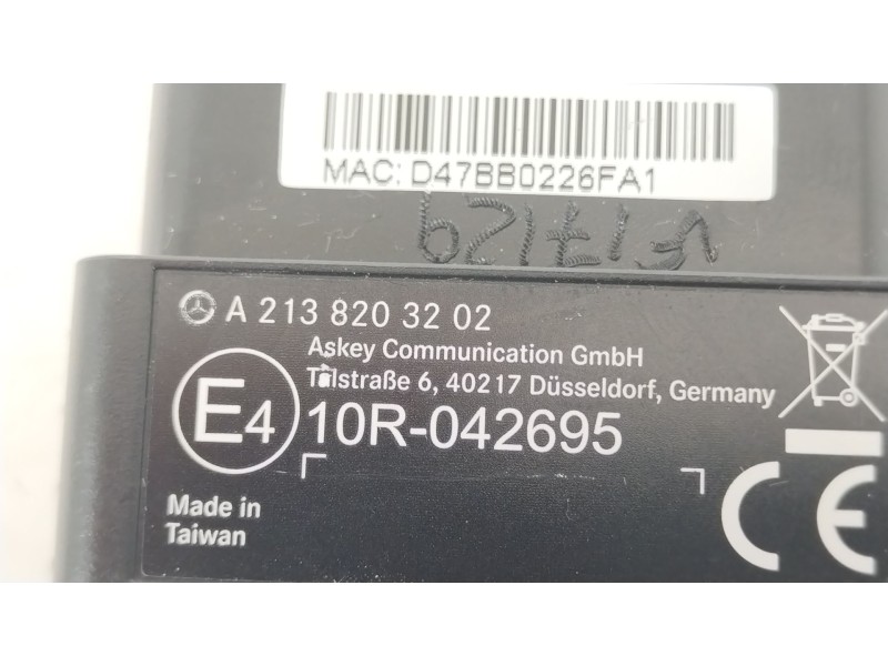 Recambio de modulo electronico para mercedes-benz clase a (w176) a 200 (176.043) referencia OEM IAM A2138203202  