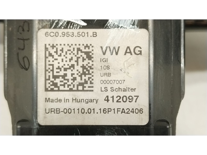 Recambio de mando intermitentes para seat ibiza iv sc (6j1, 6p5) 1.4 tdi referencia OEM IAM 6C0953501B 6C0953513B 