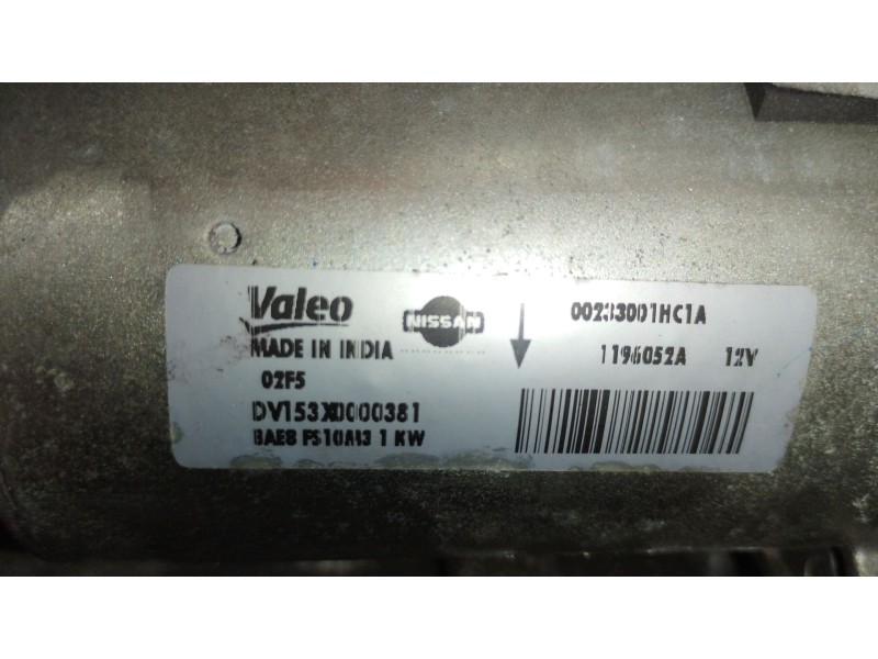 Recambio de motor arranque para nissan micra iv (k13k, k13kk) 1.2 referencia OEM IAM 233001HC1A DV153X0000381 