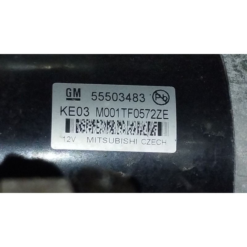 Recambio de motor arranque para opel astra k (b16) 1.6 cdti (68) referencia OEM IAM 55503483 M001TF0572ZE 