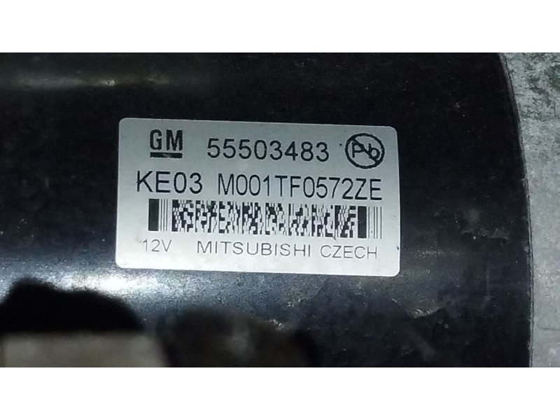 Recambio de motor arranque para opel astra k (b16) 1.6 cdti (68) referencia OEM IAM 55503483 M001TF0572ZE 