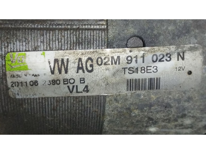 Recambio de motor arranque para volkswagen passat b6 (3c2) 2.0 tdi 16v referencia OEM IAM 02M911023N TS18E3 