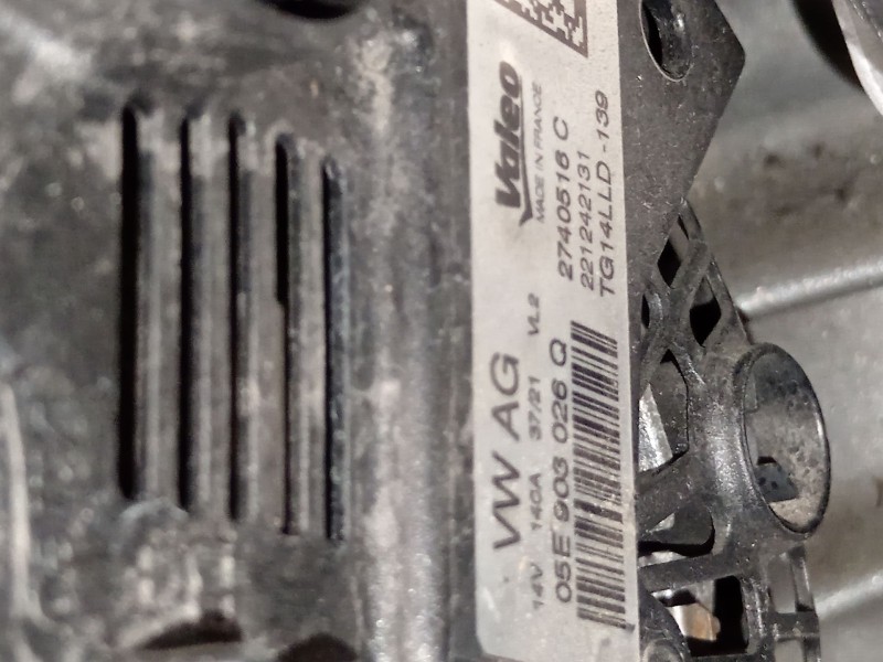 Recambio de alternador para seat ibiza v (kj1, kjg) 1.0 tsi referencia OEM IAM 05E903026Q  