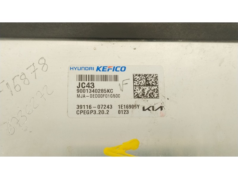Recambio de centralita motor uce para kia picanto iii (ja) 1.0 referencia OEM IAM 3911607243 9001340285KC 