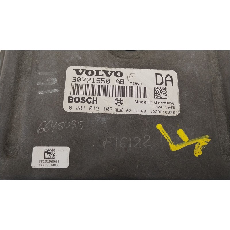 Recambio de centralita motor uce para volvo xc90 i (275) d5 awd referencia OEM IAM 30771550 0281012103 30771550AB