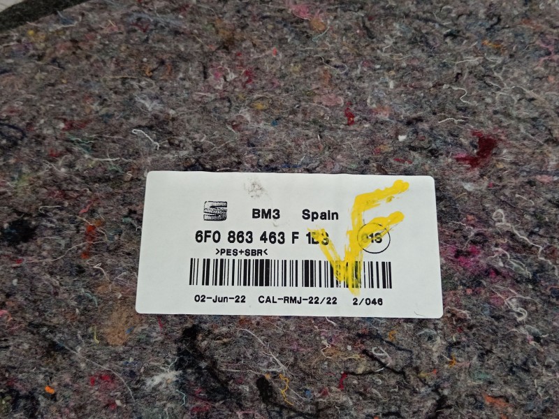 Recambio de bandeja trasera para seat ibiza (kj1) fr ib referencia OEM IAM 6F0863463F  