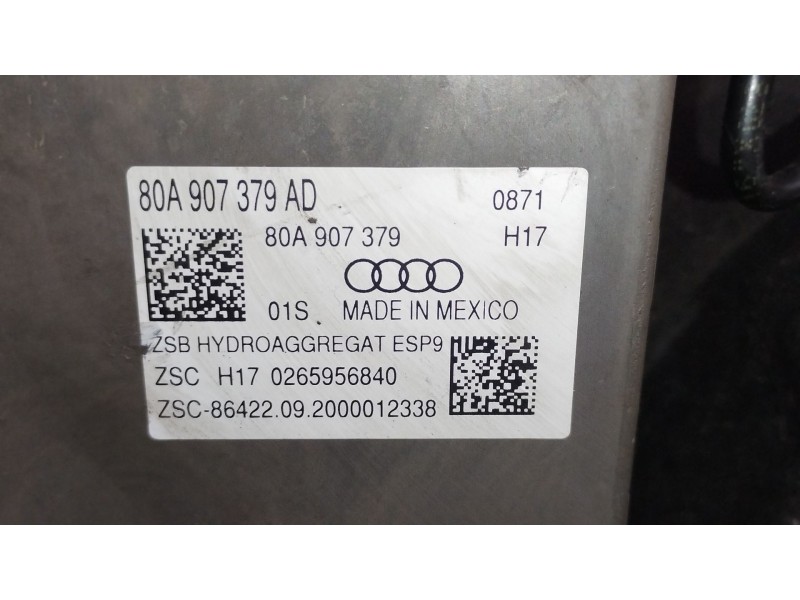 Recambio de abs para audi q5 (fyb, fyg) 2.0 tdi referencia OEM IAM 80A907379AD 80A614517AD 269798