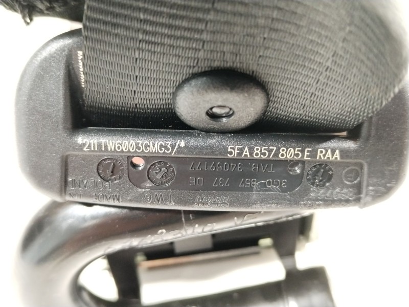 Recambio de cinturon seguridad trasero izquierdo para cupra leon (kl1, ku1, kug) 2.0 tsi referencia OEM IAM 5FA857805E  
