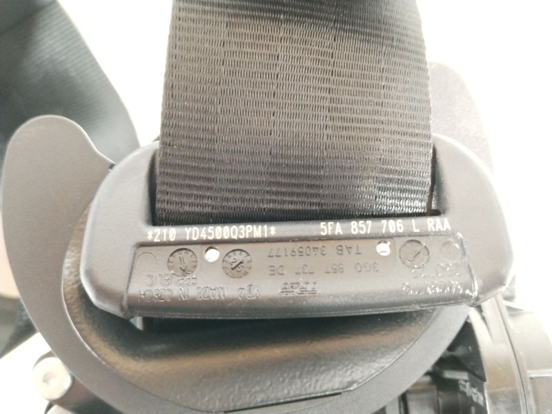 Recambio de cinturon seguridad delantero derecho para cupra leon (kl1, ku1, kug) 2.0 tsi referencia OEM IAM 5FA857706L  