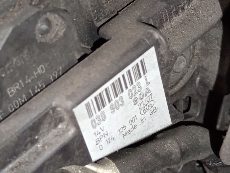 Recambio de alternador para skoda roomster (5j7) 1.9 tdi referencia OEM IAM 038903023L  0124325001