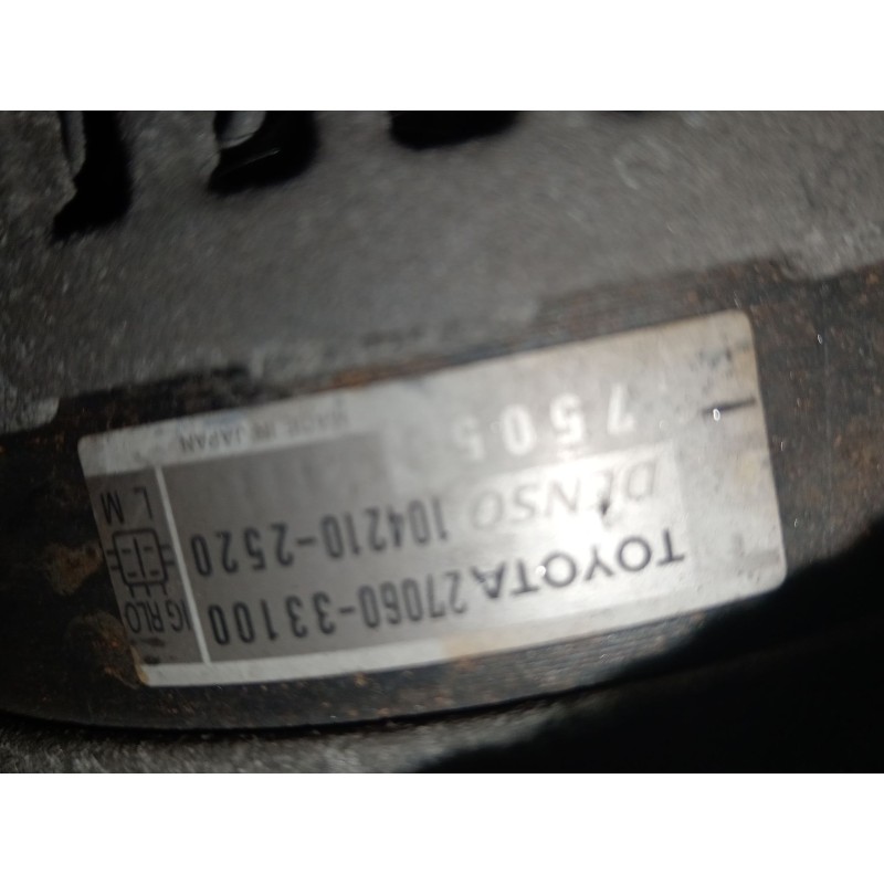 Recambio de alternador para toyota urban cruiser (_p1_) 1.4 d-4d (nlp110_) referencia OEM IAM 2706033100  1042102520