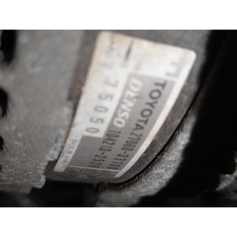 Recambio de alternador para toyota urban cruiser (_p1_) 1.4 d-4d (nlp110_) referencia OEM IAM 2706033100  1042102520