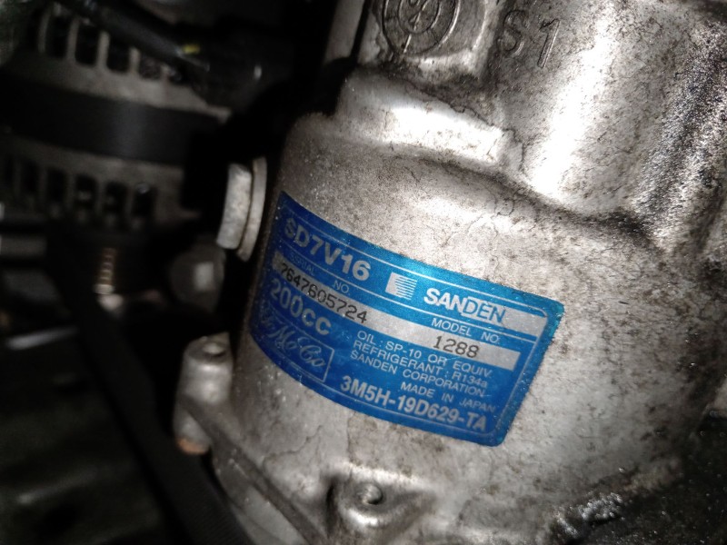 Recambio de compresor aire acondicionado para volvo s40 ii (544) 1.6 d referencia OEM IAM 3M5H19D629TA SD7V16 