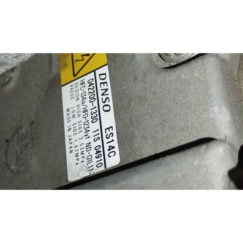 Recambio de compresor aire acondicionado para toyota auris (_e18_) 1.8 hybrid (zwe186_) referencia OEM IAM 422001330 ES14C 