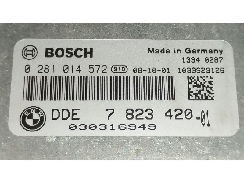 Recambio de centralita motor uce para bmw 1 (e87) 120 d referencia OEM IAM 7823420 0281014572 