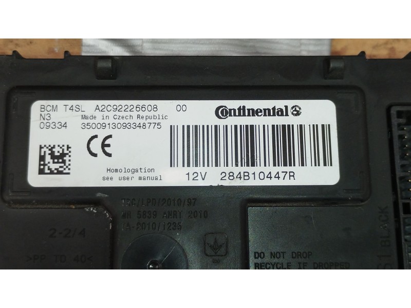 Recambio de caja reles / fusibles para dacia logan mcv ii tce 90 lpg referencia OEM IAM 284B10447R  