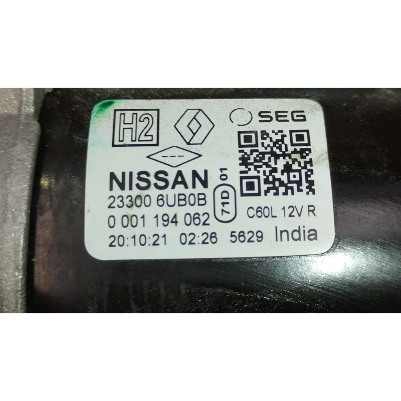 Recambio de motor arranque para nissan qashqai iii (j12) 1.3 dig-t referencia OEM IAM 233006UB0B 0001194062 