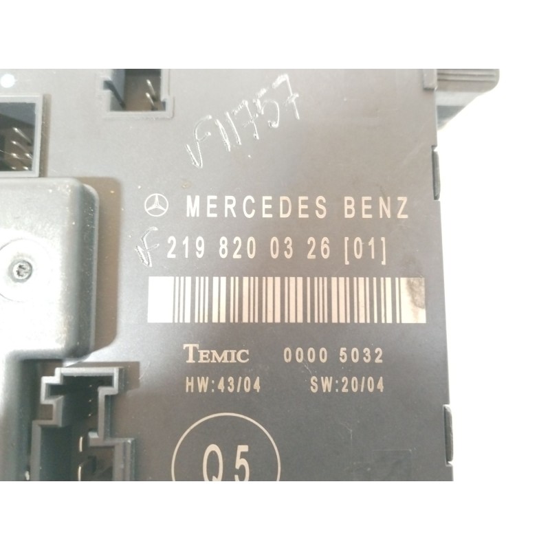 Recambio de modulo electronico para mercedes-benz clase cls (w219) 350 cgi (219.357) referencia OEM IAM 2198200326 00005032 