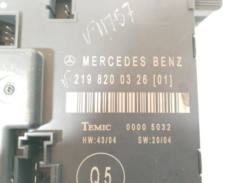 Recambio de modulo electronico para mercedes-benz clase cls (w219) 350 cgi (219.357) referencia OEM IAM 2198200326 00005032 