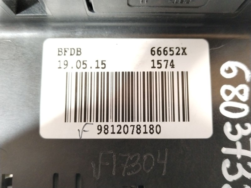 Recambio de caja reles / fusibles para peugeot partner furgoneta/monovolumen 1.6 hdi referencia OEM IAM 9812078180 66652X 