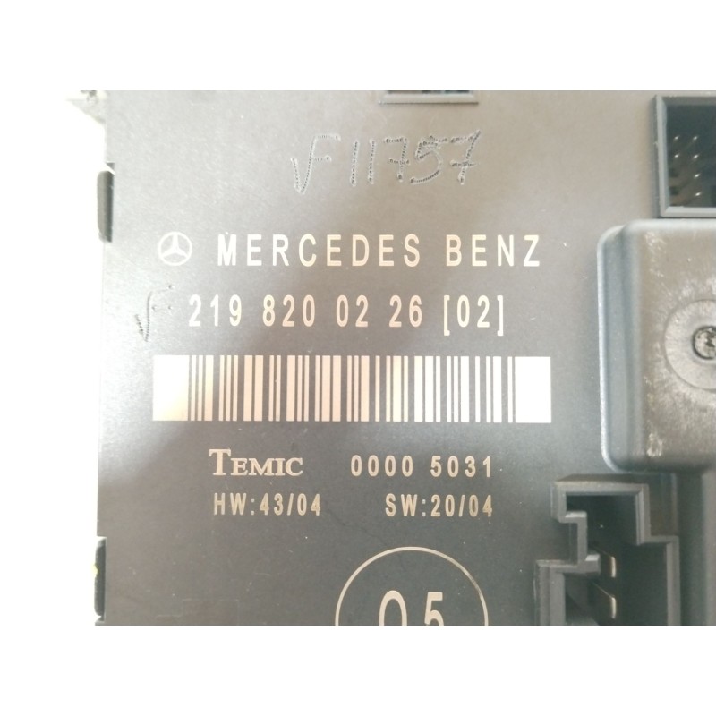 Recambio de modulo electronico para mercedes-benz clase cls (w219) 350 cgi (219.357) referencia OEM IAM 2198200226 00005031 