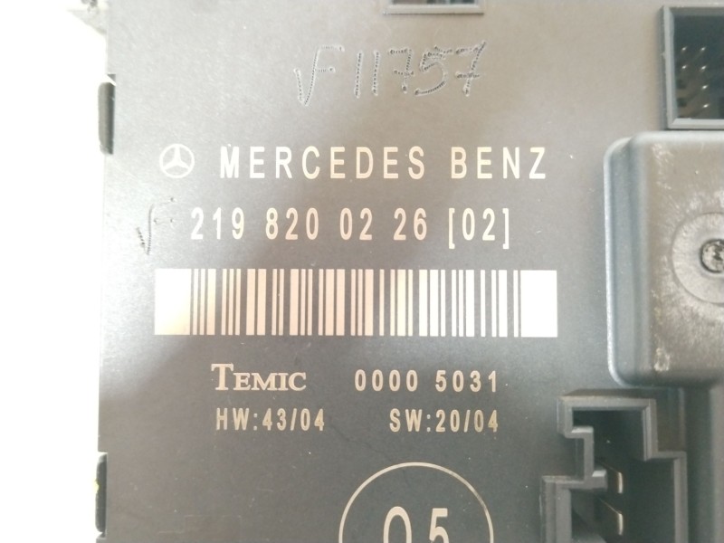 Recambio de modulo electronico para mercedes-benz clase cls (w219) 350 cgi (219.357) referencia OEM IAM 2198200226 00005031 