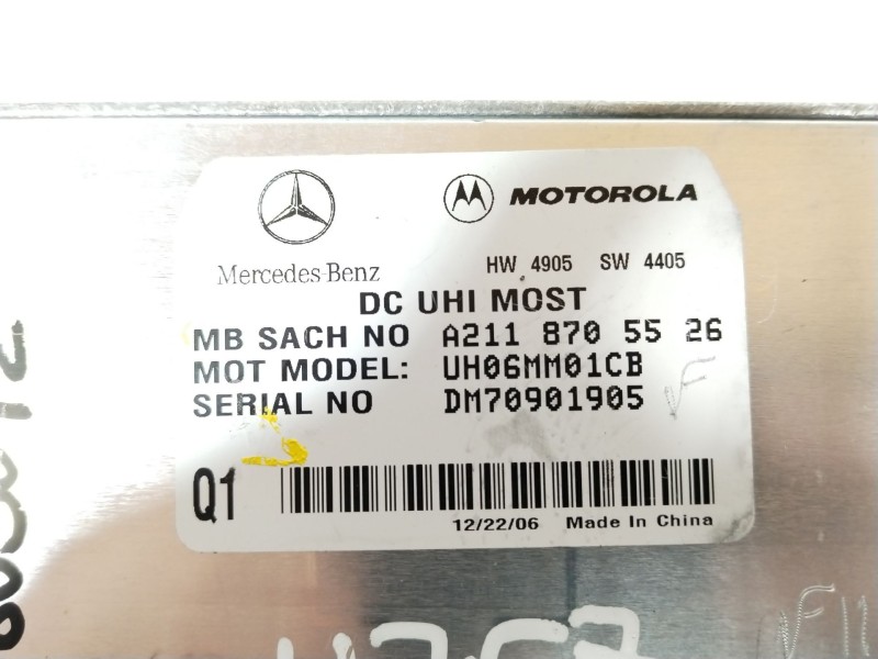 Recambio de modulo electronico para mercedes-benz clase cls (w219) 350 cgi (219.357) referencia OEM IAM A2118705526 UH06MM01CB 