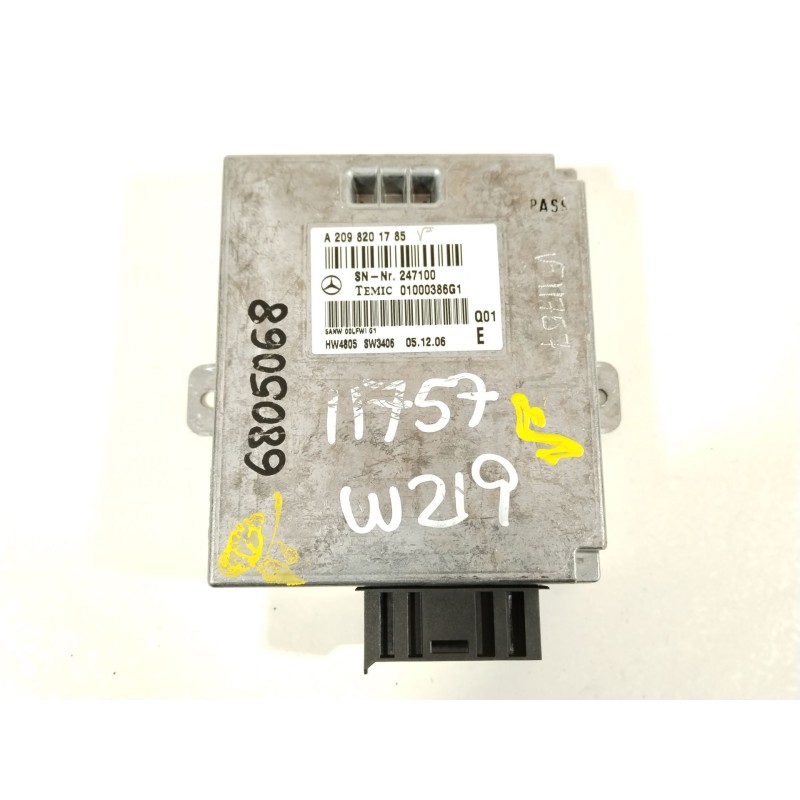 Recambio de modulo electronico para mercedes-benz clase cls (w219) 350 cgi (219.357) referencia OEM IAM A2098201785 01000388G1 