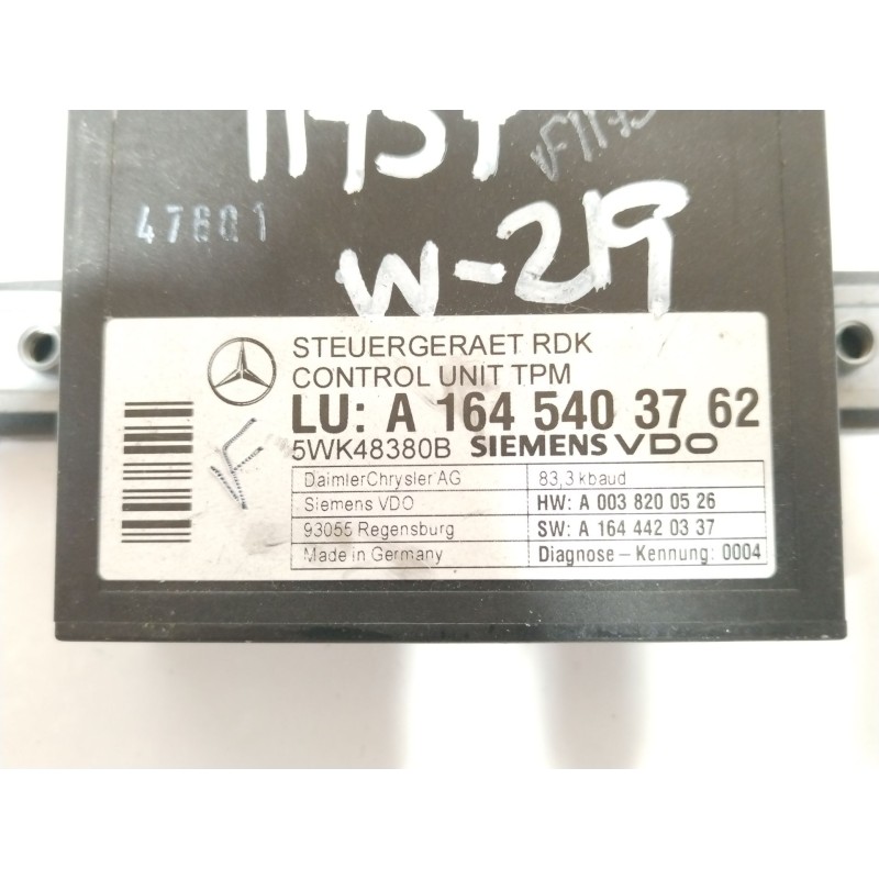 Recambio de modulo electronico para mercedes-benz clase cls (w219) 350 cgi (219.357) referencia OEM IAM A1645403762 5WK48380B 