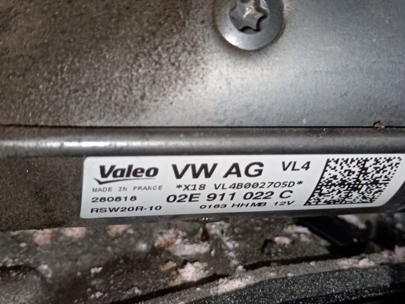 Recambio de motor arranque para volkswagen tiguan (ad1, ax1) 2.0 tdi referencia OEM IAM 02E911022C  