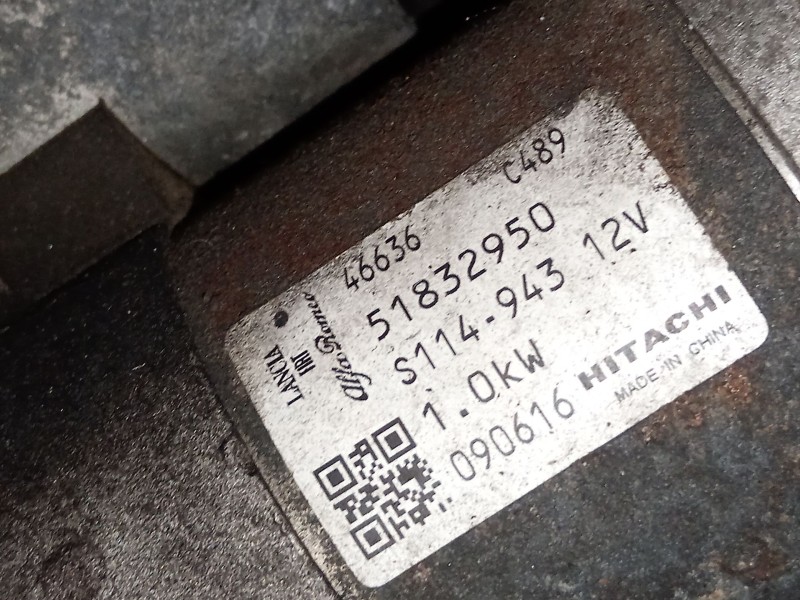 Recambio de motor arranque para fiat 500 (312_) 1.2 (312axa1a) referencia OEM IAM 51832950  