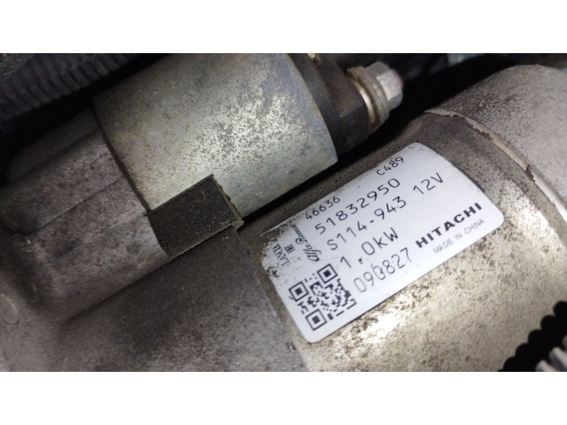 Recambio de motor arranque para fiat 500 (312_) 1.2 (312axa1a) referencia OEM IAM 51832950  