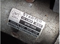 Recambio de motor arranque para kia carens iii monospace (un) 2.0 crdi 115 referencia OEM IAM 3610027010 031013190  2