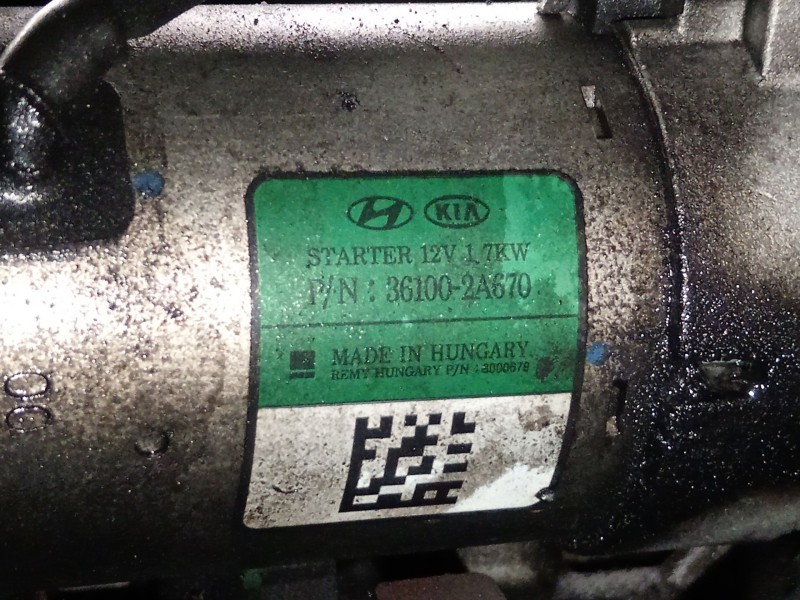 Recambio de motor arranque para hyundai i30 (gd) 1.4 crdi referencia OEM IAM 361002A670  